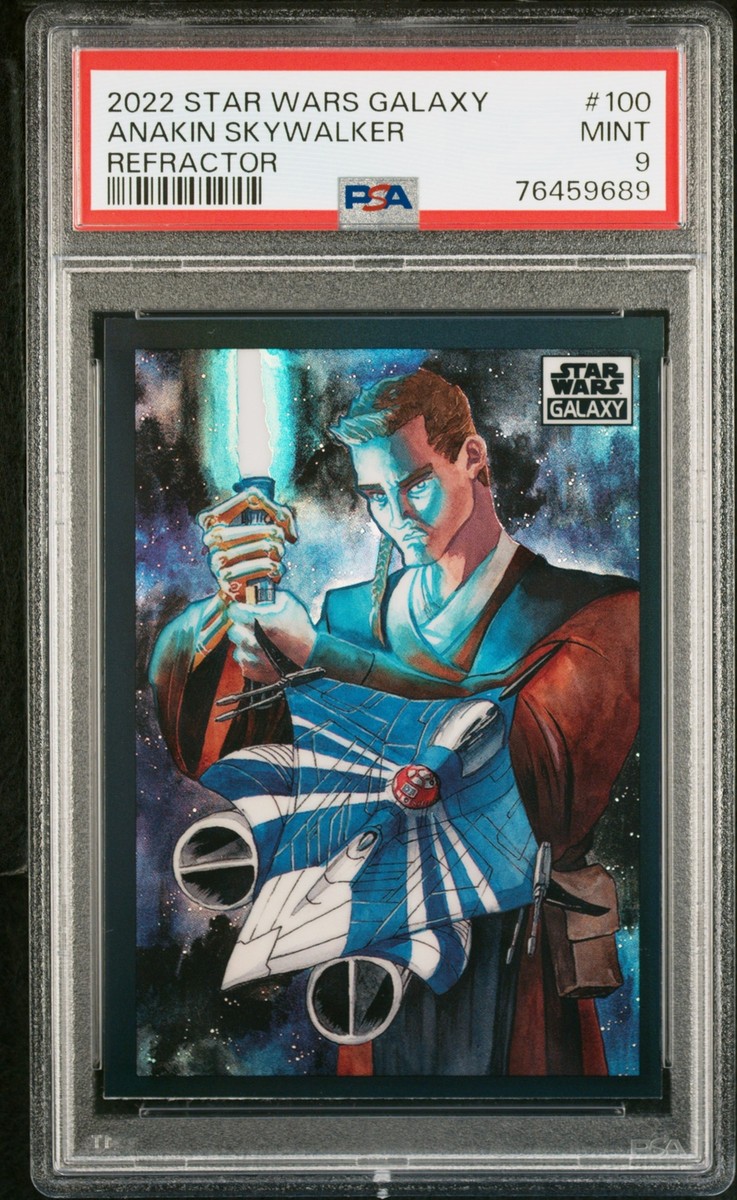 2022 Topps Chrome Star Wars Galaxy Anakin Skywalker #100 PSA 9