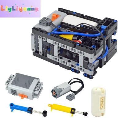 Technic Auto Electric Compressor Pneumatic pump for MOC Building Blocks Sets