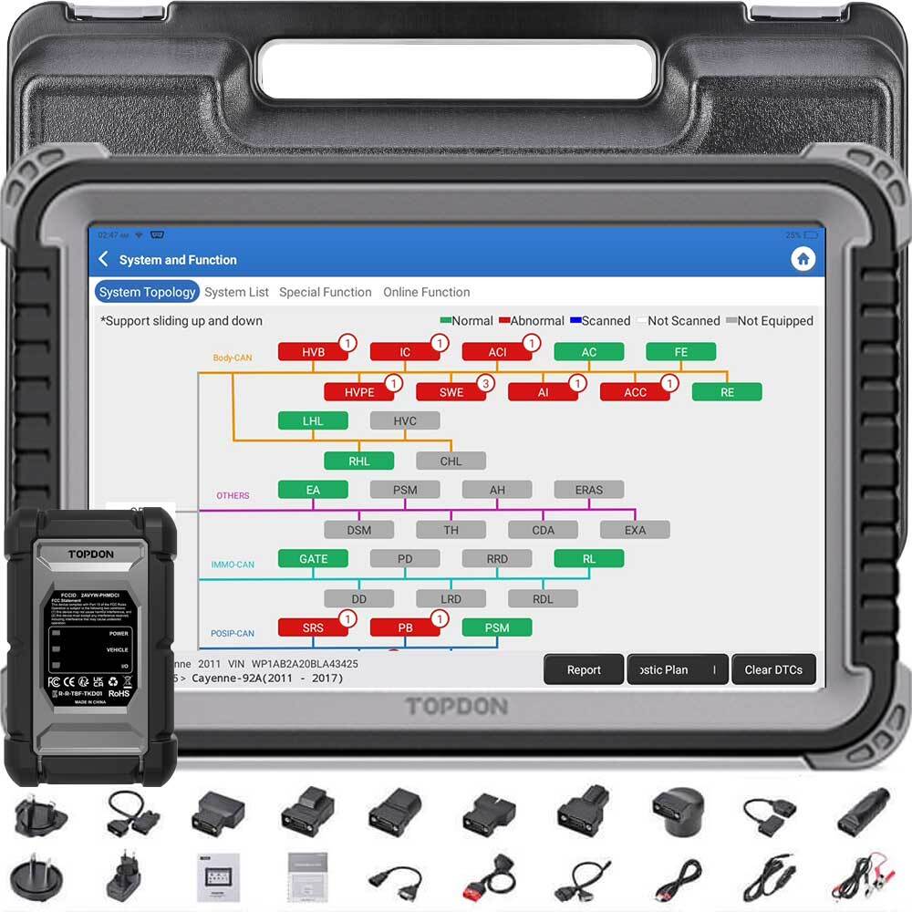 TOPDON Phoenix Plus 2 Full System Car Diagnostic Scanner with Online Coding Tool-image