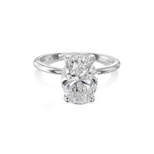 IGI Certified Diamond Engagement Ring VVS2 D Oval 1.55 Ctw Lab-created Special