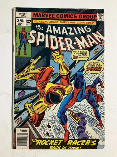 AMAZING SPIDER-MAN 182 NEWSSTAND FN FINE 6.0 MARVEL