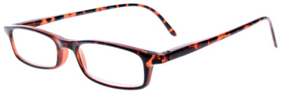 Dezente, havannafarbene Lesebrille ADAM im flachen Design aus Kunststoff 