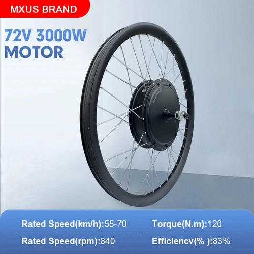 Ebike Conversion Kit 72V 1000W 3000W MTB 3.0 Tyre Brushless Front Rear Hub Motor - Picture 14 of 37