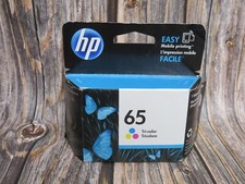HP 65 Tri- Color Ink Cartridge 65 GENUINE Expired July 2019 brand new sealed