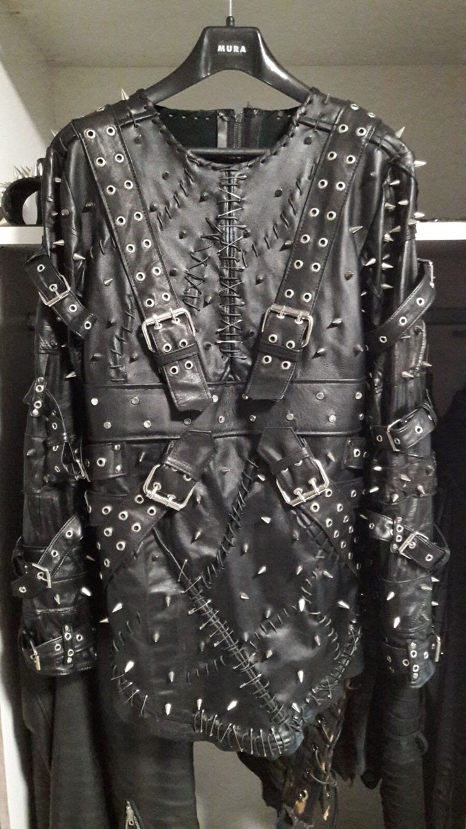 DANI FILTH CRADLE OF FILTH INSPIRED LEATHER TOP JACKET METAL