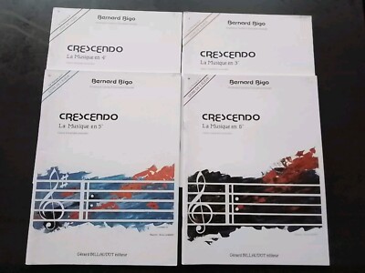 KONVOLUT PARTITUREN - CRESCENDO - BERNARD BIGO - 3/4/5/6. SCHWERBUCH