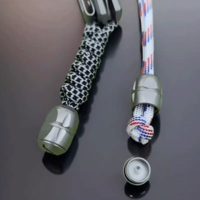 Titanlegierung Abnehmbare Messer Lanyard Bead Fallschirm Anhänger EDC DIY