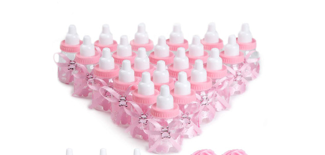 32 Pcs Mini Candy Bottle 3.5"x 1.5" Shape Feeding Bottle for