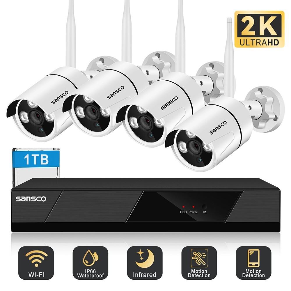 Cctv Camera Wireless Security Camera System Amazon Sansco