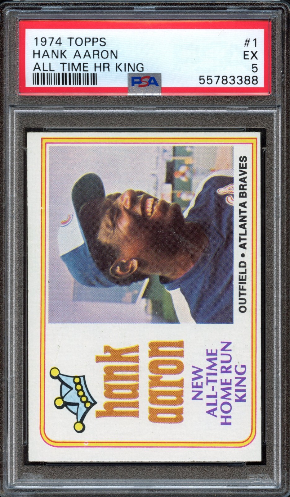 BB 1974 Topps 1 Hank Aaron All Time HR King PSA 5 EX eBay
