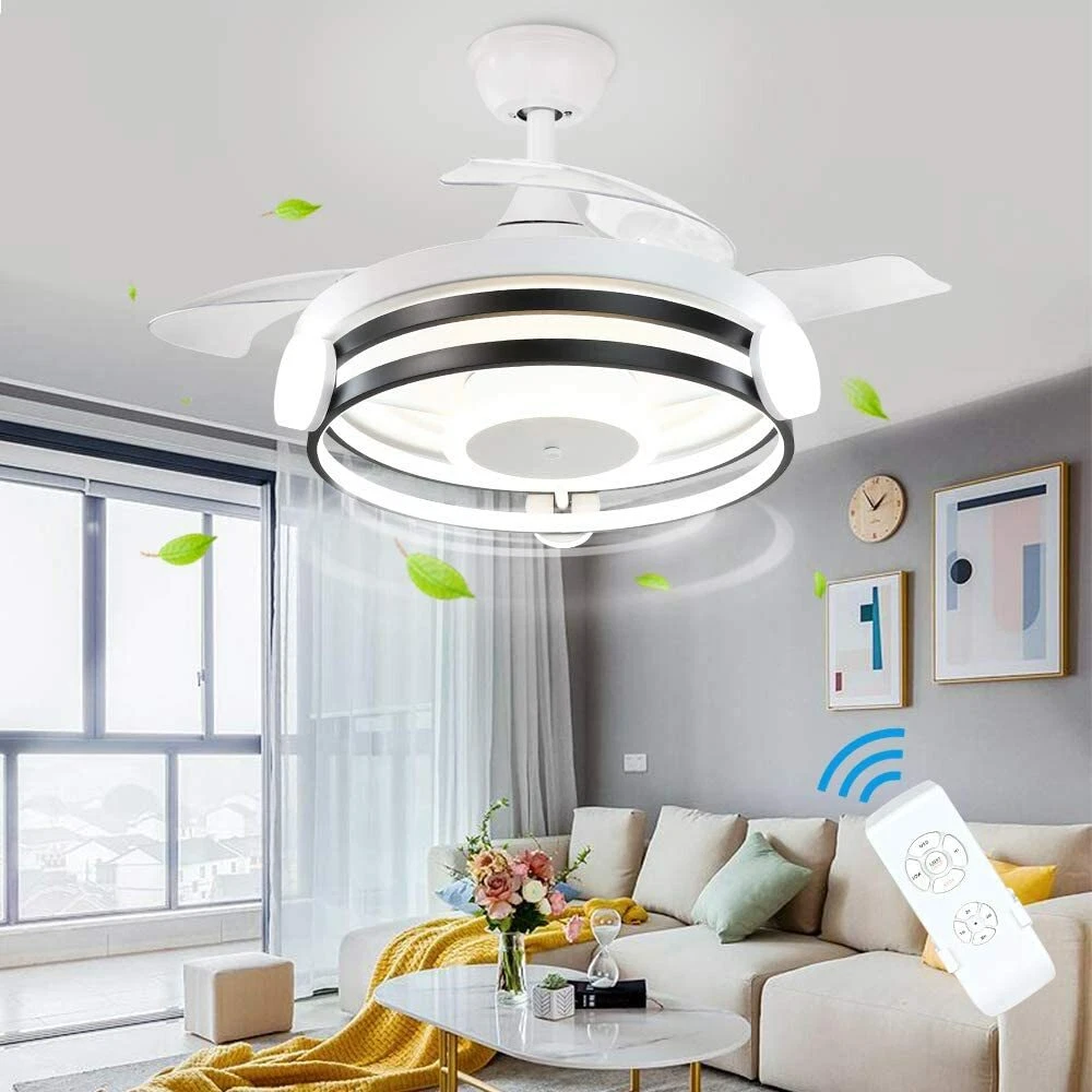 Modern Ceiling Fan With Light Remote