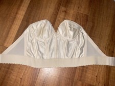 Vintage Carnival Corset Bustier Bra Cr me Ivory 36
