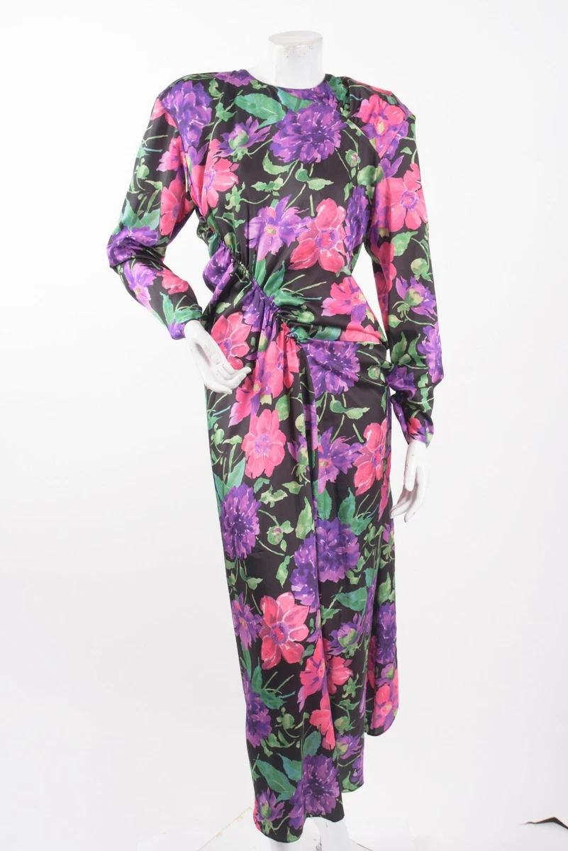 Zara purple floral dress store