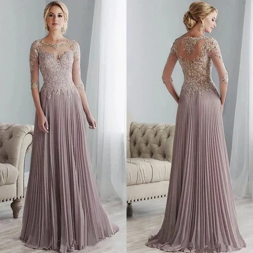 Elegante Brautmutterkleider formelle Abendkleider Übergröße Gästekleid - Bild 2 von 7