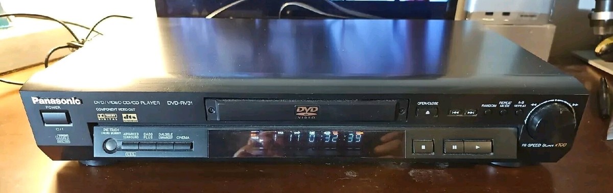 Panasonic DVD/Video CD/CD Player - Model DVD-RV31 Black Includes