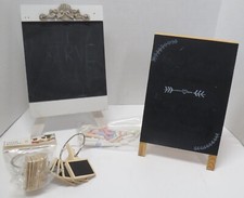 Chalkboards and Chalk Pieces Two medium chalkboards