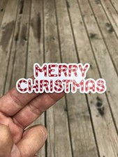 Merry Christmas Sticker, Water Bottle Sticker, Phone Sticker