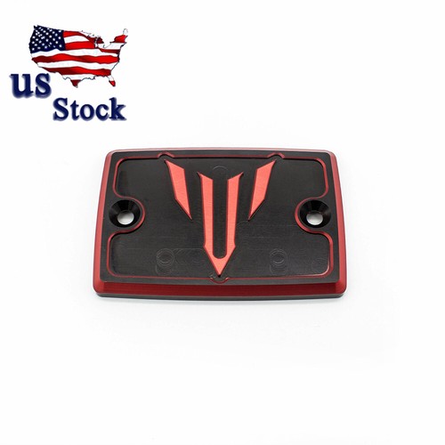 For Yamaha MT07 2014-2018 2019 2020 CNC Red Brake Fluid Reservoir Pump Cap Cover - Picture 3 of 7