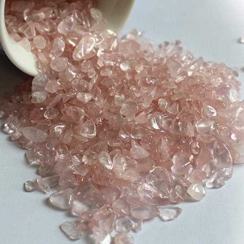 100g/Lot Natural Pink Rose Quartz Crystal Chip Stone Healing Reiki Gem Specimens - Picture 5 of 12
