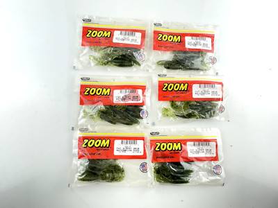 Zoom Bait Company Super Salt Plus Salty Fat Albert Chartreuse 10 Pack LOT OF 6