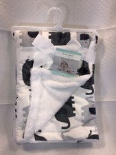 Baby Gear Infant Baby Security Blanket Lovey Elephant Safari Animals Gray 30x30