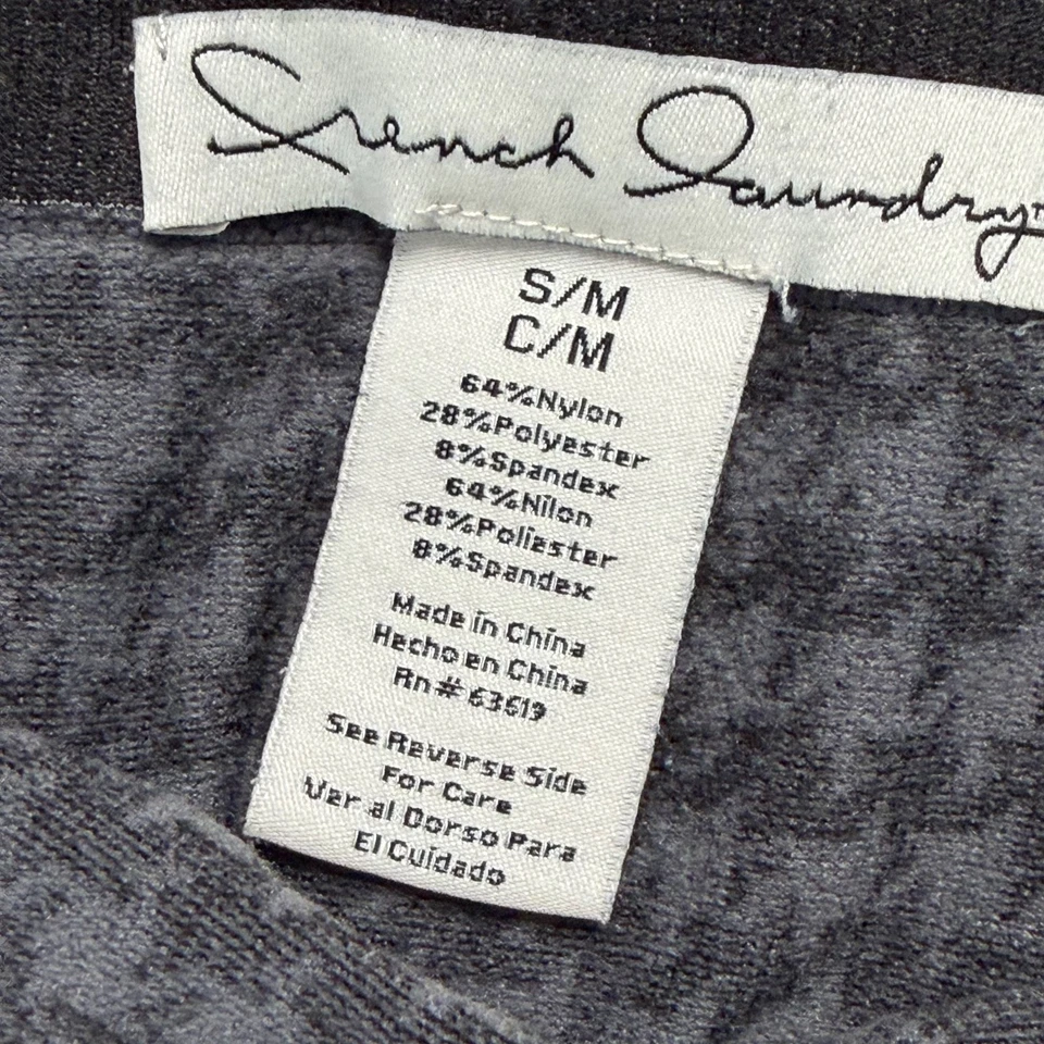 French Laundry Women’s S Leggings Houndstooth Black Gray Stretch Patterned - Image 3 of 4