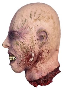 Halloween Gory Severed Head Prop Hand-Painted Haunted House Horror Scary Costume