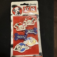 VTG NOS Set Of 6 Plastic Hair Clips By GOODY Feat. Disney 101 Dalmatians 79464