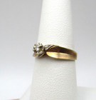 10K Yellow Gold Diamond Solitaire Engagement Ring SIze 6.5 [R358] — photo 2