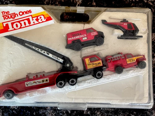 Vintage 80’s Tonka Tough Ones 1009 Fire Department Set