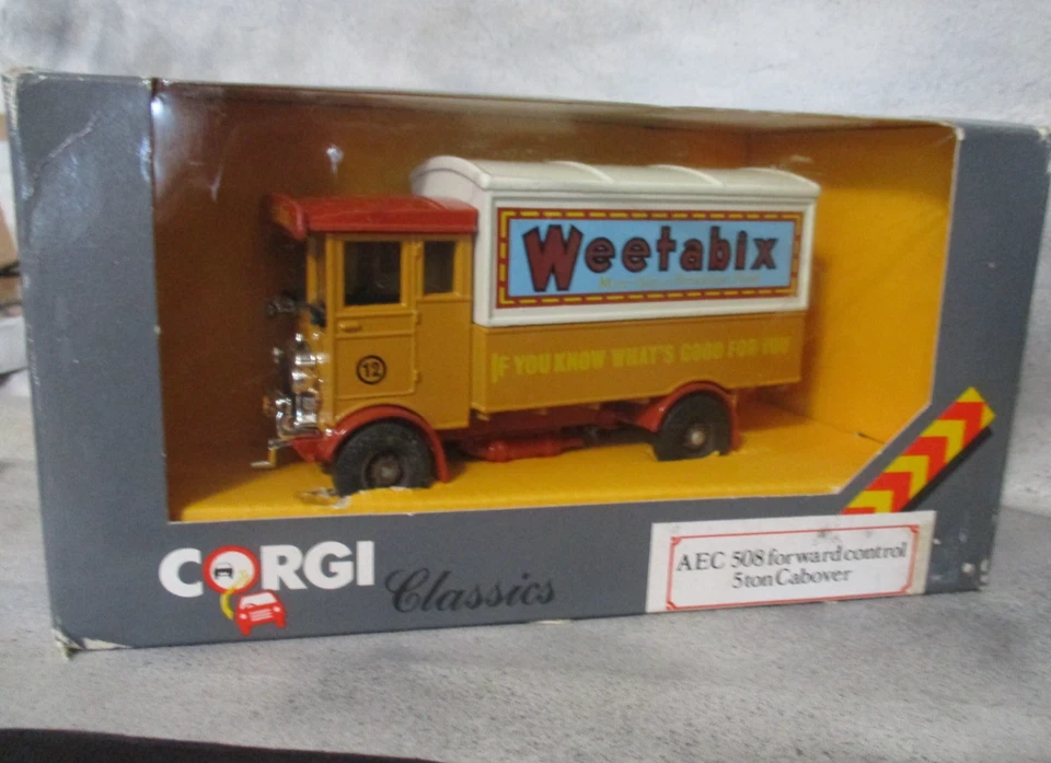 Corgi Classic Models Weetabix AEC 508 5 Ton Cabover Delivery  5-in Diecast w/Box - Image 2 of 4
