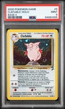 PSA 9 Clefable 005/130 Base Set 2 Holo