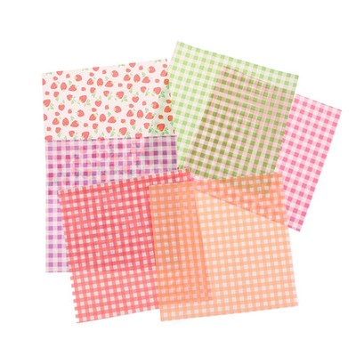 100pcs Food Waxed Paper Oil-Proof Wax Paper Bread Sandwich Burger Fries Macarons