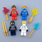 LEGO Ninjago Rebooted Techno Robe Minifigure Lot Kai Cole Jay Zane Playwear