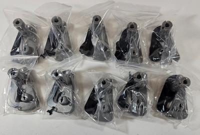 Lot of 10 Metal Hasp Security Locks w/ Key RSHL-001 Scan Hook Gray NEW
