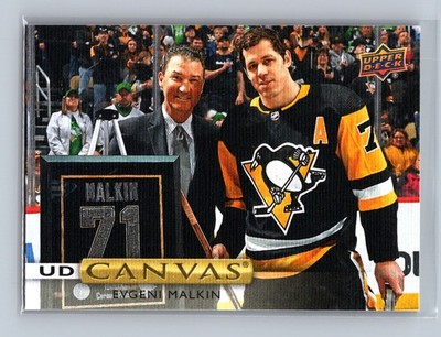 2019-20 Upper Deck - Ud Canvas Evgeni Malkin #C44 w/Mario Lemieux