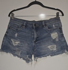 BLANK NYC BlankNYC Womens The Fulton Distressed Denim Shorts - Sz 27
