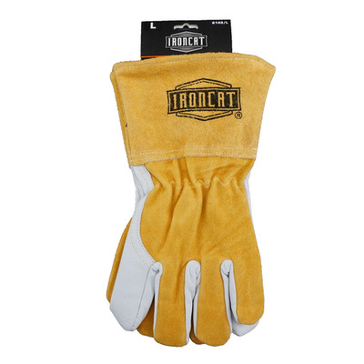 Ironcat 6143L large Mig Welding Gloves Fleece Lined Premium Goatskin  NEW