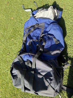 Karrimor Cougar SA Coolmesh 65L Wanderrucksack Rucksack blau grau groß & Bezug
