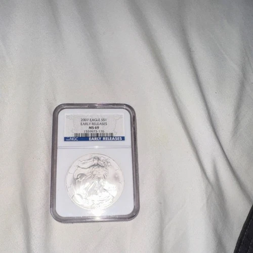 U.S. Mint American Eagle 2007 1 oz Silver NGC MS 69 Early Releases