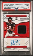 2022 National Treasures Lasting Legacies Andre Rison Auto /99 PSA 9 Falcons Mem