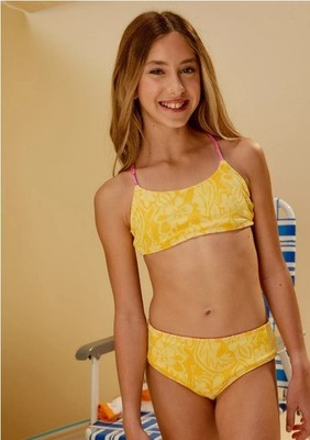 TILLYS - DAMSEL Texture Reversible Girls Bralette Bikini Set