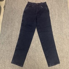 VINTAGE Rocky Mountain Women Jeans 13/14 Solid Cotton Western