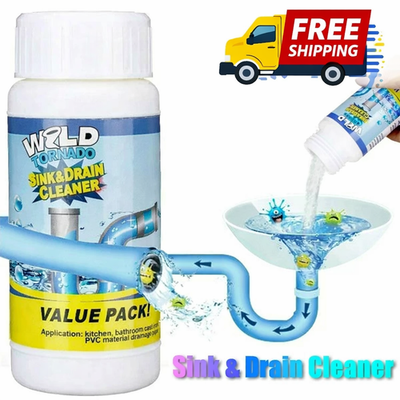 #ad 100g Powerful Sink Drain Cleaner Powder High Efficiency Clog Remover $3.81