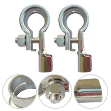 1 Pair Battery Terminals Clamps Brass Connectors for Positive Negative Post