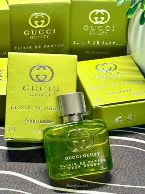 New Gucci Guilty Elixir Perfume For Men Splash Mini size 5 ml/0.16 oz~Authentic