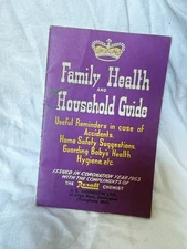 Vintage Family Health And Household Guide - A Rexall Chemist pamphlet 1953