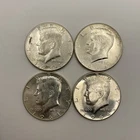 1964 Lot Of 4  Kennedy Half Dollars 90% Silver Circulated