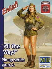 Master Box 24087 1:24th scale "All the Way!" Pin-Up series Kit No. 7