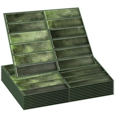 Drydiet 10 Sheets Tile Peel and Stick Backsplash 11.43 x 9 3D Wall Kitchen St...